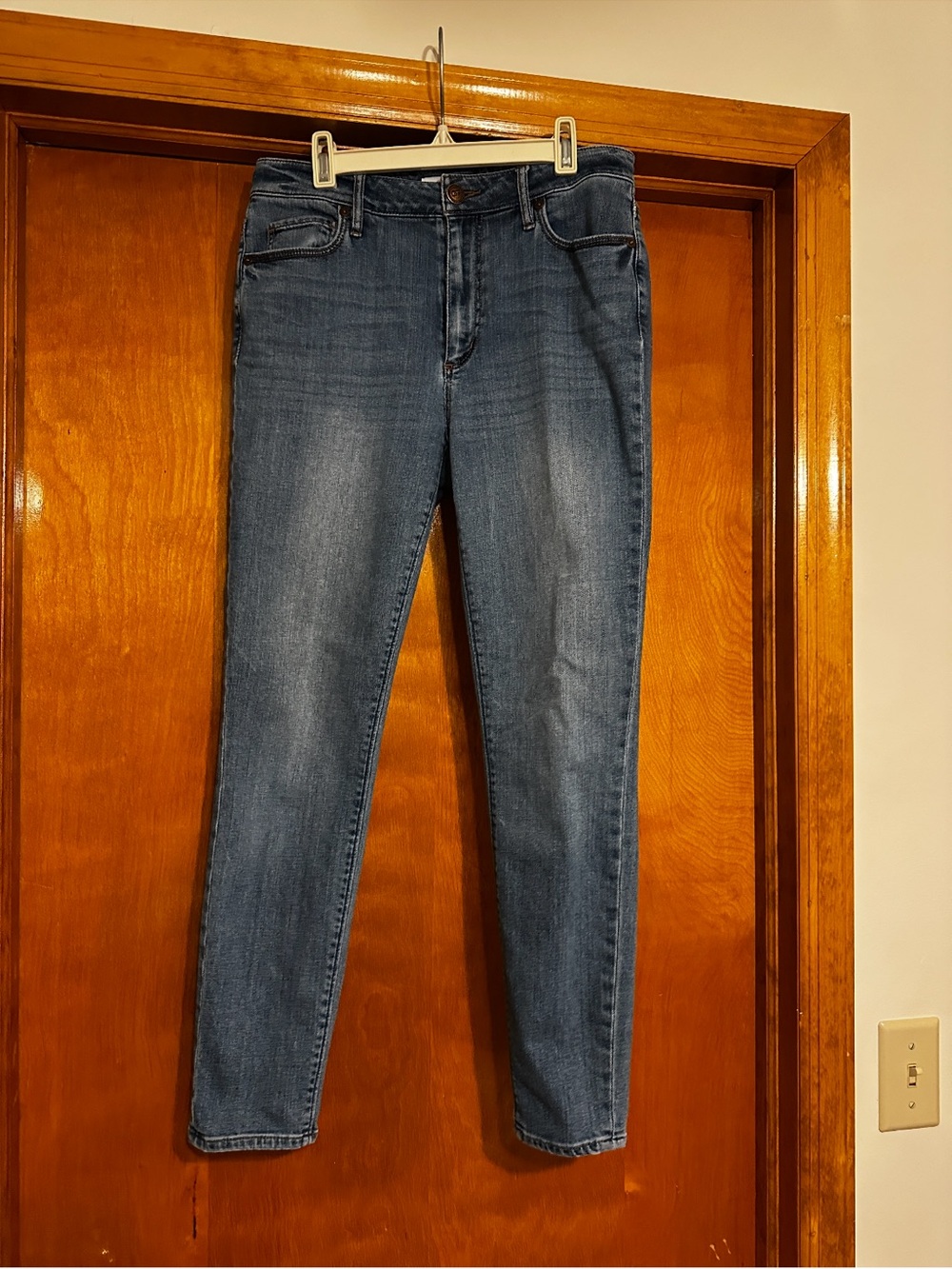 Loft Denim high curvy high waist Skinny Ankle Jeans